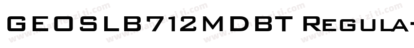 GEOSLB712MDBT Regula字体转换